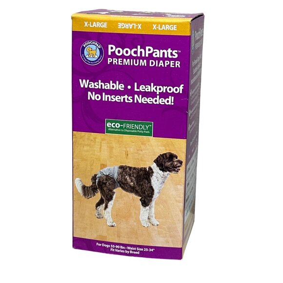PoochPants XL Premium Washable Leakproof Dog Diaper For Heat & Excitable Urinati - Picture 1 of 5